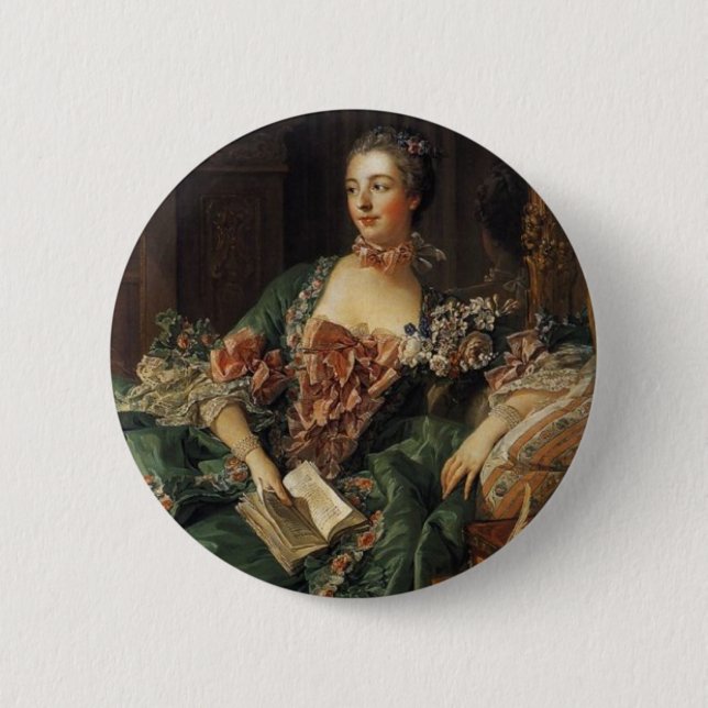 Madame de Pompadour 6 Cm Round Badge (Front)