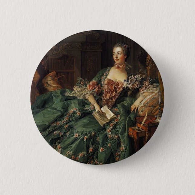 Madame de Pompadour 6 Cm Round Badge (Front)