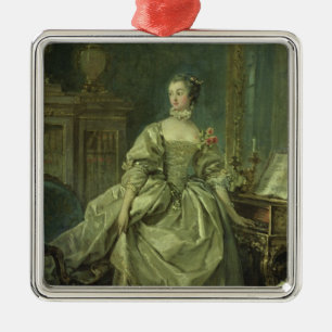 Madame de Pompadour Metal Tree Decoration