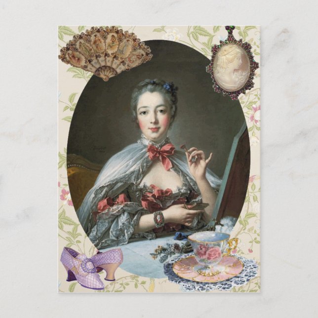 Madame de Pompadour Postcard (Front)