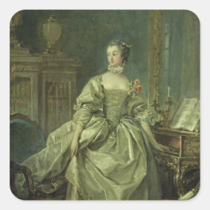 Madame de Pompadour Square Sticker