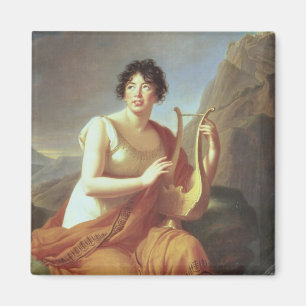 Madame de Stael as Corinne, 1809 Magnet