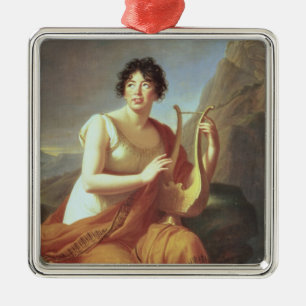 Madame de Stael as Corinne, 1809 Metal Ornament