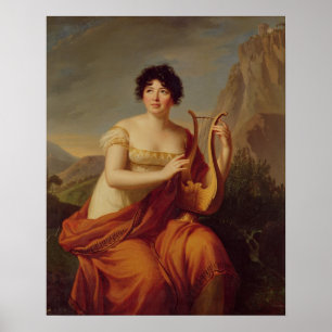 Madame de Stael as Corinne Poster