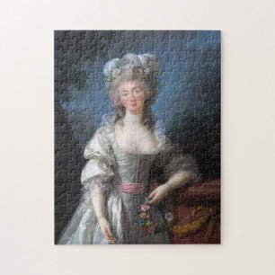 Madame du Barry 1782 by Elisabeth Brun Jigsaw Puzzle