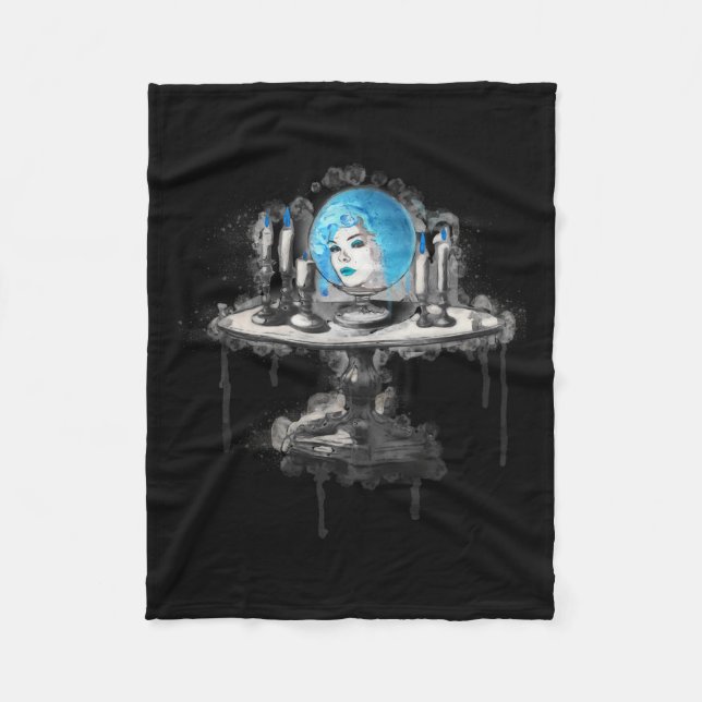 Madame Fortune Teller  Fleece Blanket (Front)