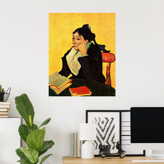 Madame Ginoux with Books by Vincent van Gogh Poster (Home Office)