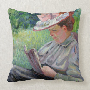 Madame Guillaumin, c.1895 (oil on canvas) Cushion