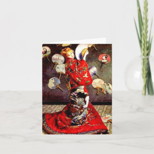 Madame in a Japanese Costume by Monet Notecard