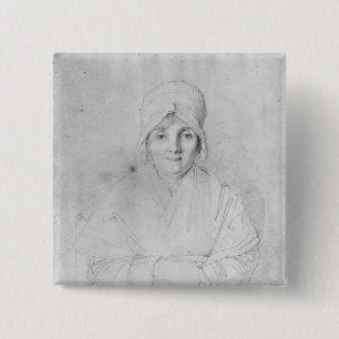 Madame Ingres Mere 1814 15 Cm Square Badge