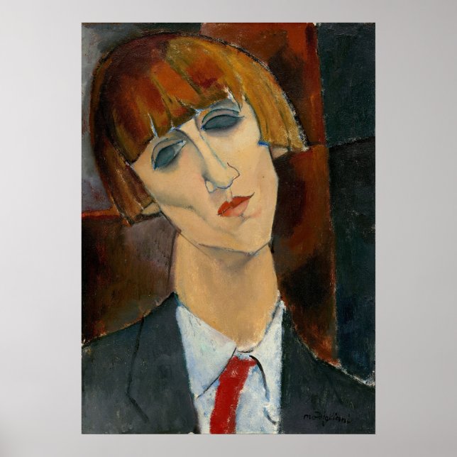 Madame Kisling - Amedeo Modigliani Fine Art Poster (Front)