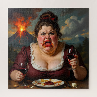 “Madame Lava-Cake”- She Blows At A Moments Notice Jigsaw Puzzle