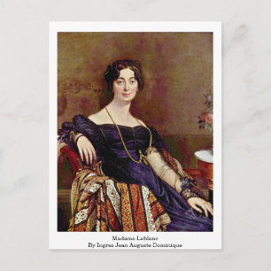 Madame Leblanc By Ingres Jean Auguste Dominique Postcard