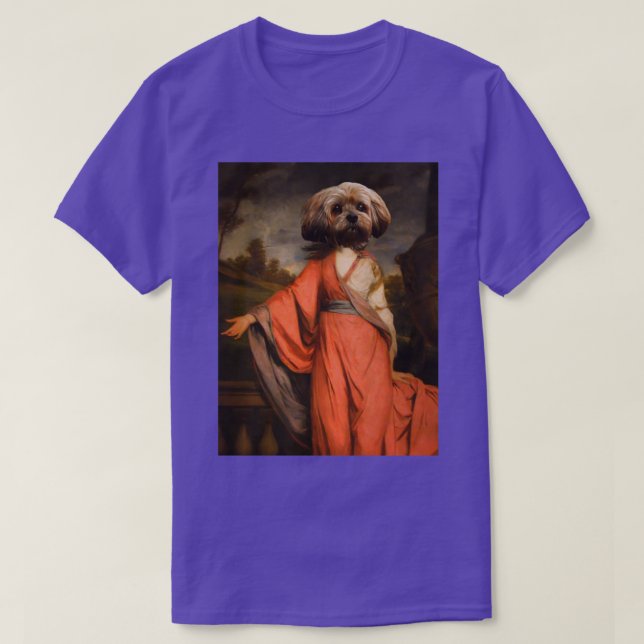 Madame llhasa apso renaissance dog T-Shirt (Design Front)