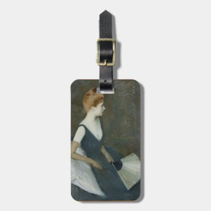 Madame Marthe Letellier Sitting on a Sofa Luggage Tag