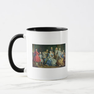 Madame Mercier  Surrounded by her Family, 1731 Mug