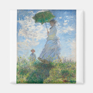 Madame Monet and Her Son by Claude Monet Magnet
