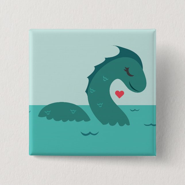 Madame Nessie 15 Cm Square Badge (Front)
