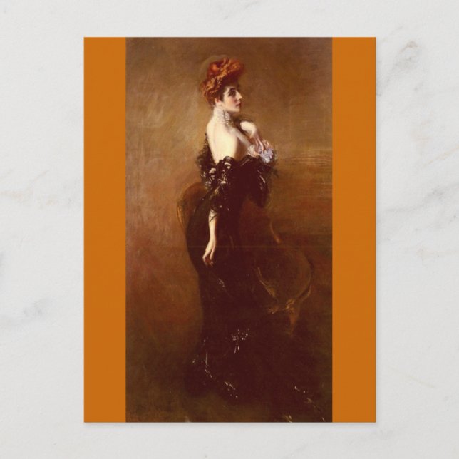 Madame Pages - Boldini Postcard (Front)