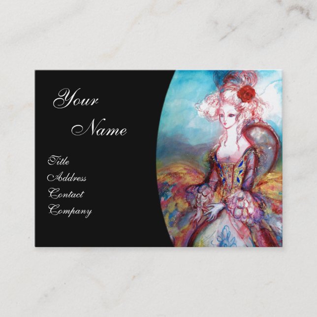 MADAME POMPADOUR Beauty,Salon,Spa ,Makeup Artist Business Card (Front)