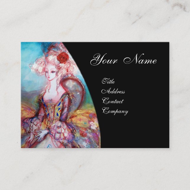 MADAME POMPADOUR Beauty,Salon,Spa ,Makeup Artist Business Card (Front)