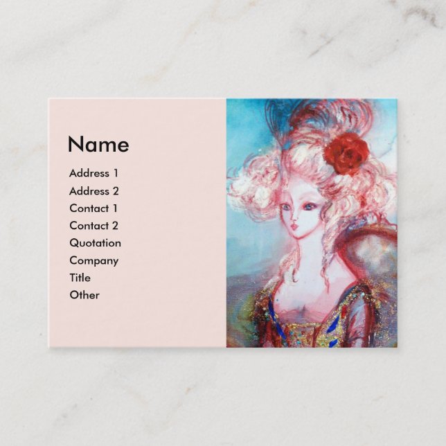MADAME POMPADOUR ,Beauty,Salon,Spa ,Makeup Artist Business Card (Front)