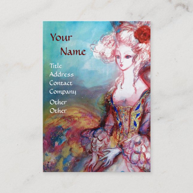 MADAME POMPADOUR Beauty,Salon,Spa ,Makeup Artist Business Card (Front)