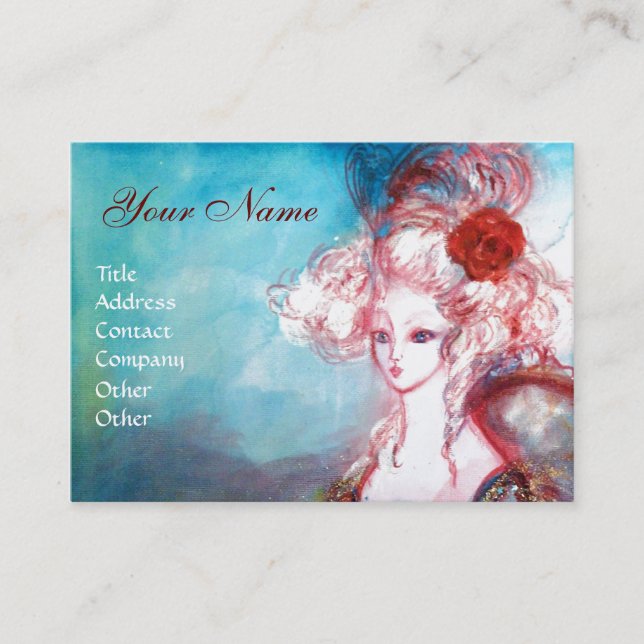 MADAME POMPADOUR Beauty,Salon,Spa ,Makeup Artist Business Card (Front)