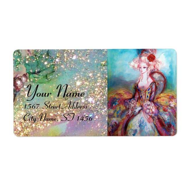 MADAME POMPADOUR ,bright pink blue green (Front)