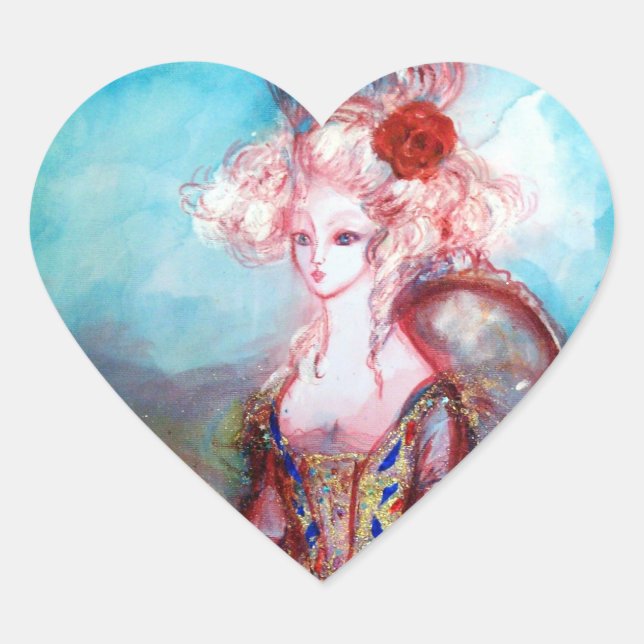 MADAME POMPADOUR, heart Heart Sticker (Front)