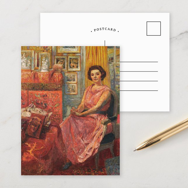Madame Reine Bénard | Édouard Vuillard Postcard (Creator Uploaded)