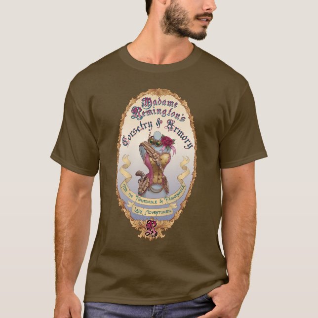 Madame Remington's Corsetry & Armoury T-Shirt (Front)
