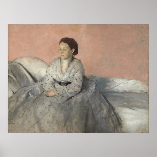 Madame René de Gas - Edgar Degas Fine Art Poster (Front)