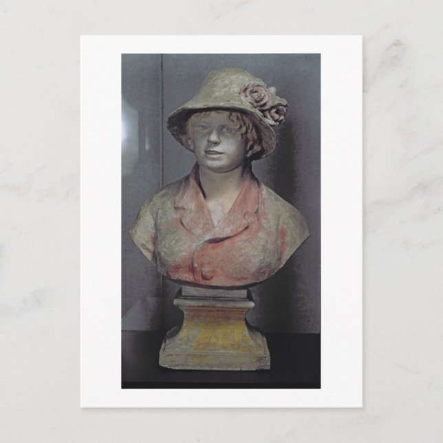 Madame Renoir, 1916 (polychrome plaster) Postcard (Front)