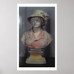 Madame Renoir, 1916 (polychrome plaster) Poster
