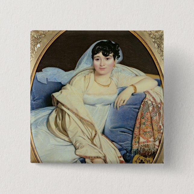 Madame Riviere nee Marie Francoise Jacquette 15 Cm Square Badge (Front)