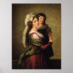 Madame Rousseau and her Daughter, 1789 Poster