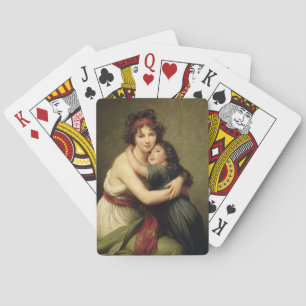 Madame Vigee-Lebrun and her Daughter Playing Cards