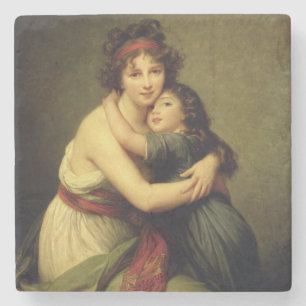 Madame Vigee-Lebrun and her Daughter Stone Coaster