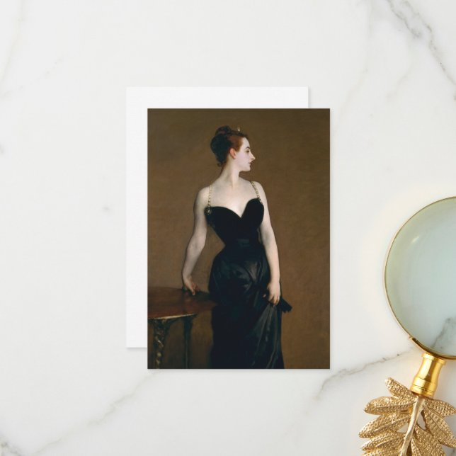 Madame X by John Singer Sargent Thank You Card (Front/Back In Situ)