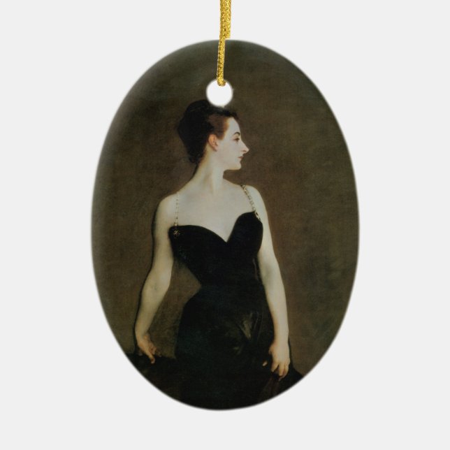 Madame X Ceramic Tree Decoration (Front)