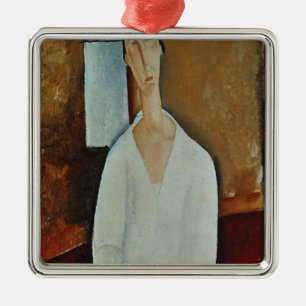 Madame Zborowska with Clasped Hands, c.1917 Metal Ornament