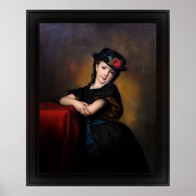 Mädchenporträt by Samuel Baruch Ludwig Halle Poster (Front)