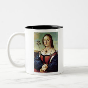 Maddalena Doni - Raphael - c1506 Two-Tone Coffee Mug