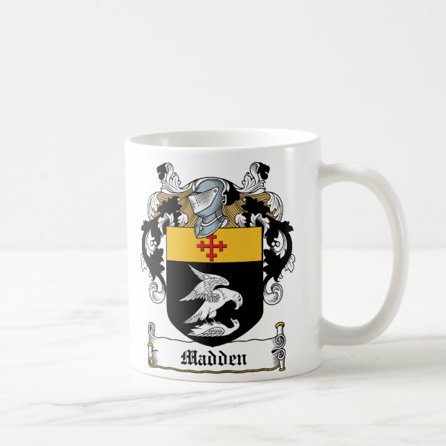 Madden Family Crest Coffee Mug (Right)