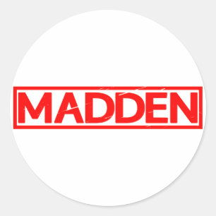 Madden Stamp Classic Round Sticker