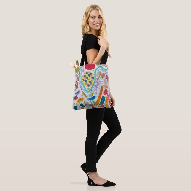 Maddie Coyfish tote Bag (On Model)