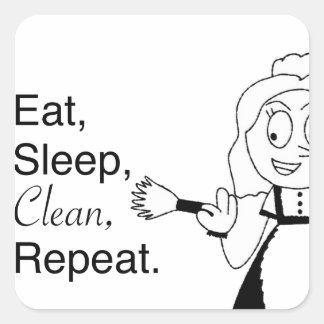 Maddie the Maid Square Sticker