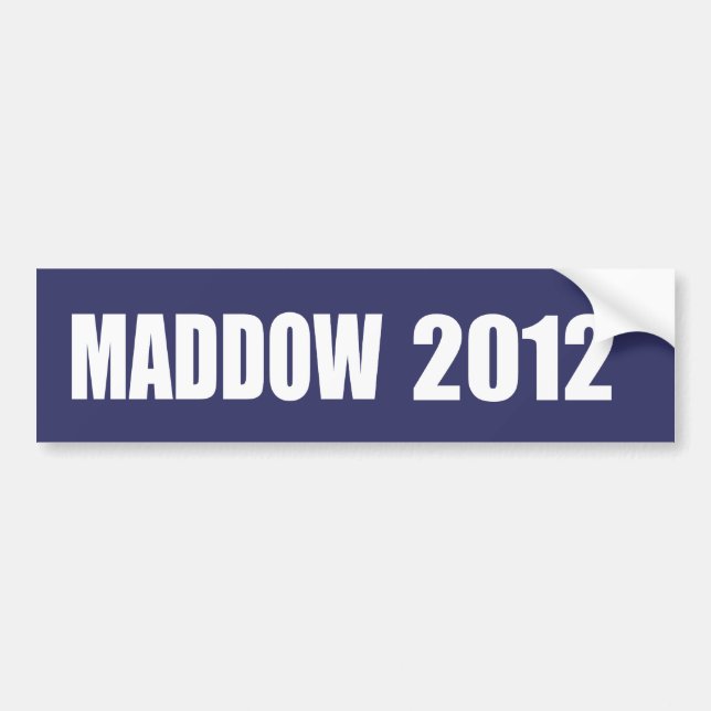 MADDOW Election Gear Bumper Sticker (Front)