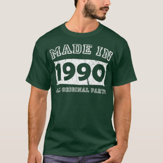 Made 1990 Original Parts Birthday Gifts distressed T-Shirt